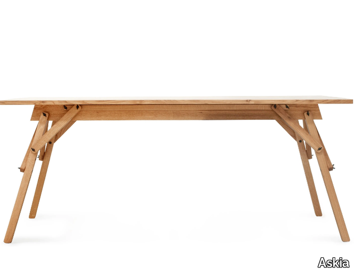 ATELIER - Rectangular oak writing desk _ Askia