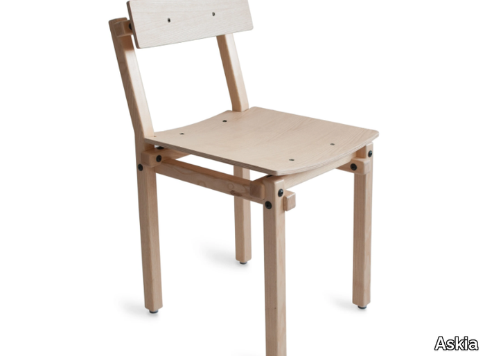 FAIR AND SQUARE - Ash chair open back _ Askia