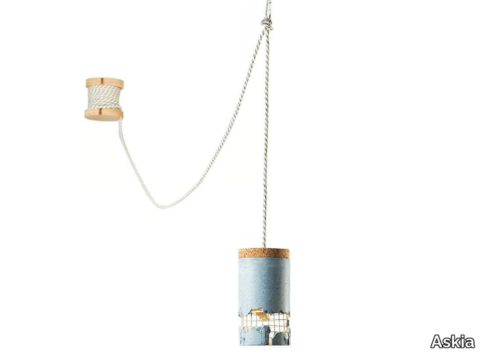 SLASH - LED concrete pendant lamp _ Askia