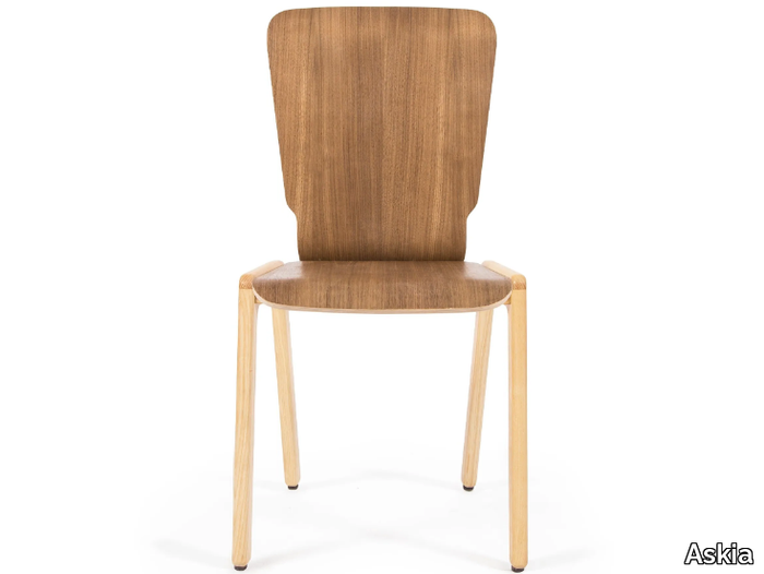 TIPRO - Stackable walnut chair _ Askia