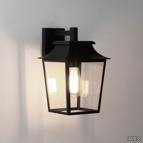 Richmond Wall Lantern 200 Textured Black