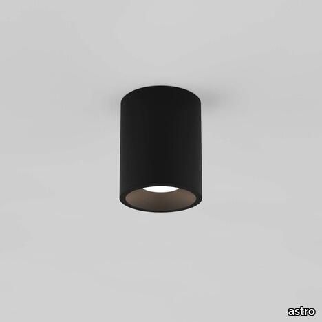 Kos Round 100 LED Textured Black