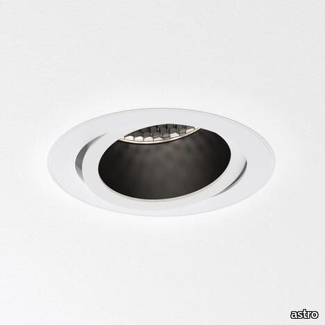 Pinhole Slimline Round Flush Adjustable Fire-Rated Matt White