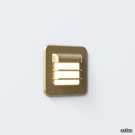 Arran Square LED Solid Brass