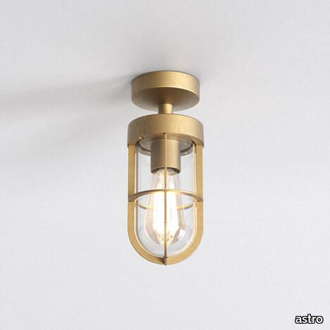 Cabin Semi Flush Solid Brass