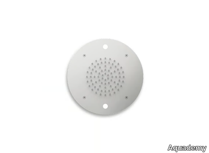 MILANO CORTINA SPA ROUND 30 - Round ceiling mounted stainless steel overhead shower with chromotherapy _ Aquademy