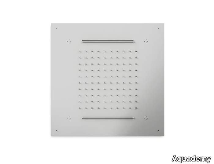 H2O 50 TOPRAIN - Square ceiling mounted stainless steel overhead shower _ Aquademy