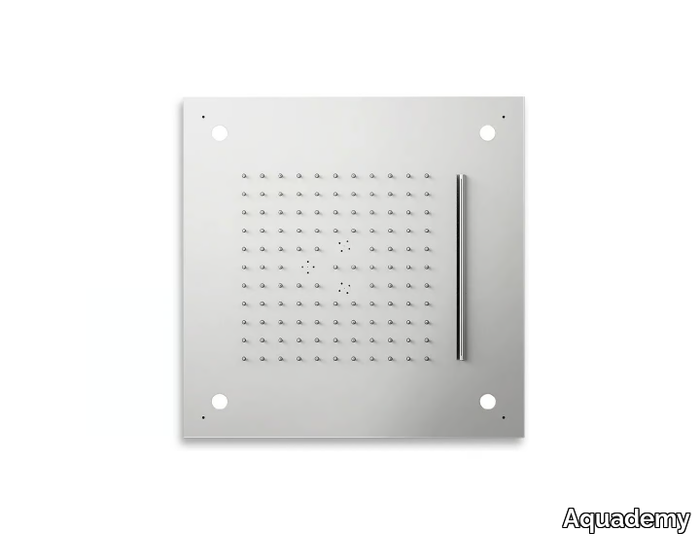 SPA 42 TOPFALL - Ceiling mounted square stainless steel overhead shower with chromotherapy _ Aquademy