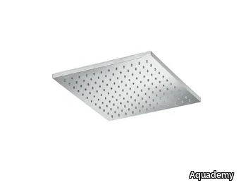 AQUA 32 - Ceiling mounted square stainless steel overhead shower _ Aquademy