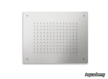 H2O 50X40 - Rectangular ceiling mounted stainless steel overhead shower _ Aquademy