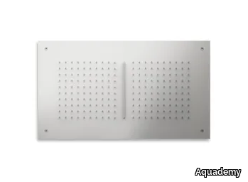 H2O 70X40 RAIN&FALL - Rectangular ceiling mounted stainless steel overhead shower _ Aquademy