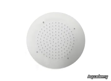 H2O ROUND 40 - Ceiling mounted round stainless steel overhead shower _ Aquademy