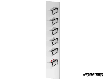 SQUARE THERMO V5 - Thermostatic 6 hole shower mixer _ Aquademy