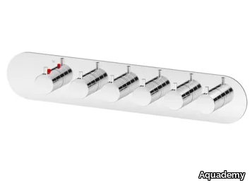 ROUND THERMO O5 - Thermostatic 6 hole shower mixer _ Aquademy