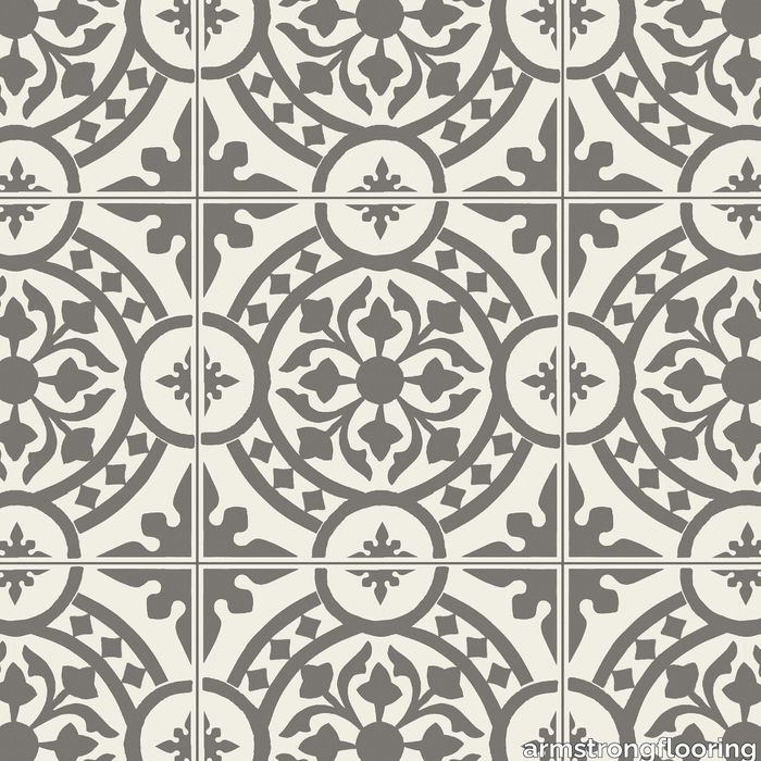 CushionStep | B3395Tuscany Vinyl Sheet - Charcoal