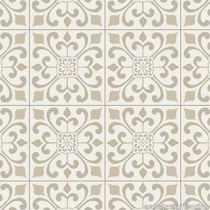 Progressions | G7446Amador Medallion Vinyl Sheet - Crème