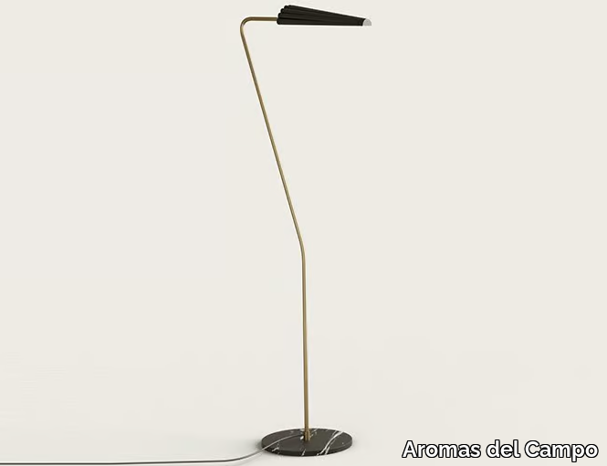 BION - LED marble floor lamp with dimmer _ Aromas del Campo