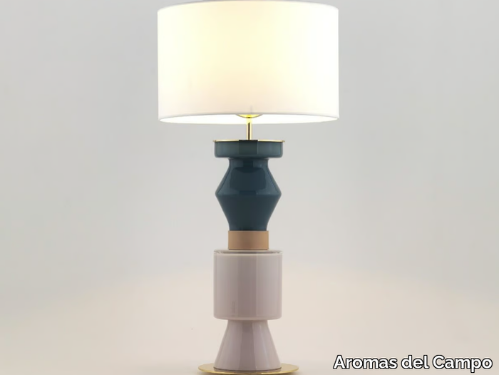 KITTA PONN - Stained glass table lamp with fixed arm _ Aromas del Campo