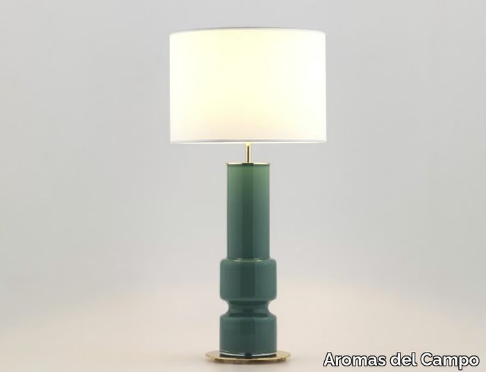 LUSA - Stained glass table lamp with fixed arm _ Aromas del Campo