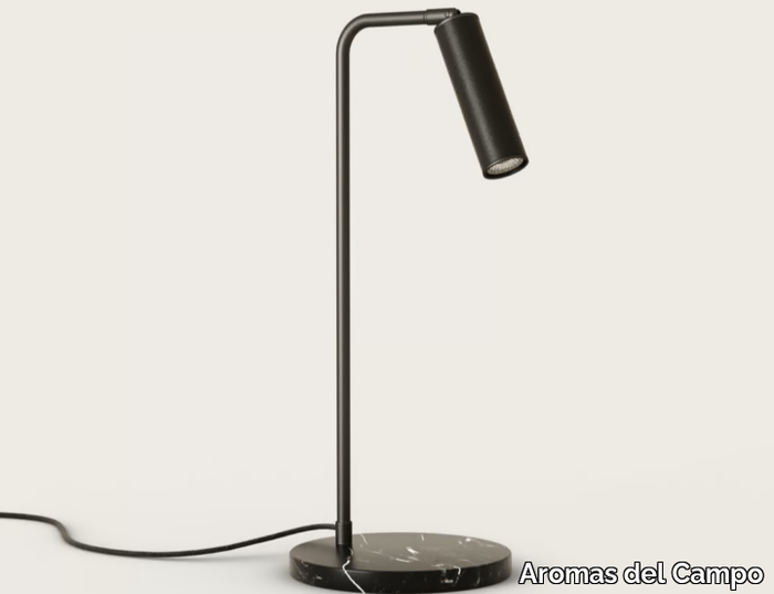 TURA - LED steel and leather table lamp with dimmer _ Aromas del Campo