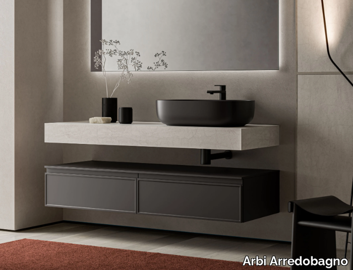 DECOR 02 - Wall-mounted vanity unit _ Arbi Arredobagno