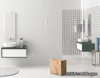 MATERIA VIP 03 - Wall-mounted vanity unit with drawers _ Arbi Arredobagno