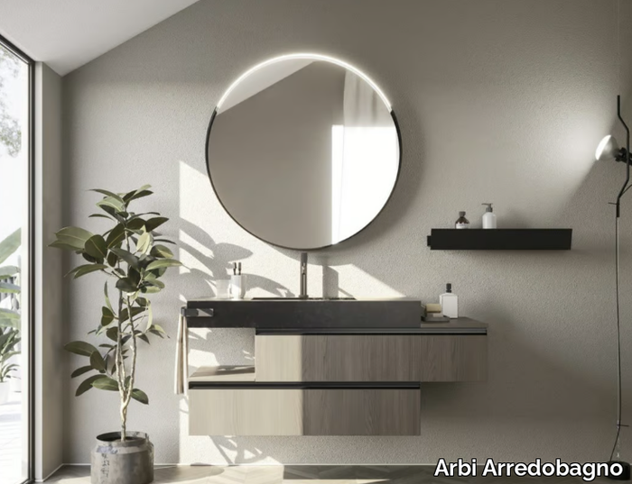 HO.ME PLUS 12 - Single wall-mounted vanity unit with drawers _ Arbi Arredobagno