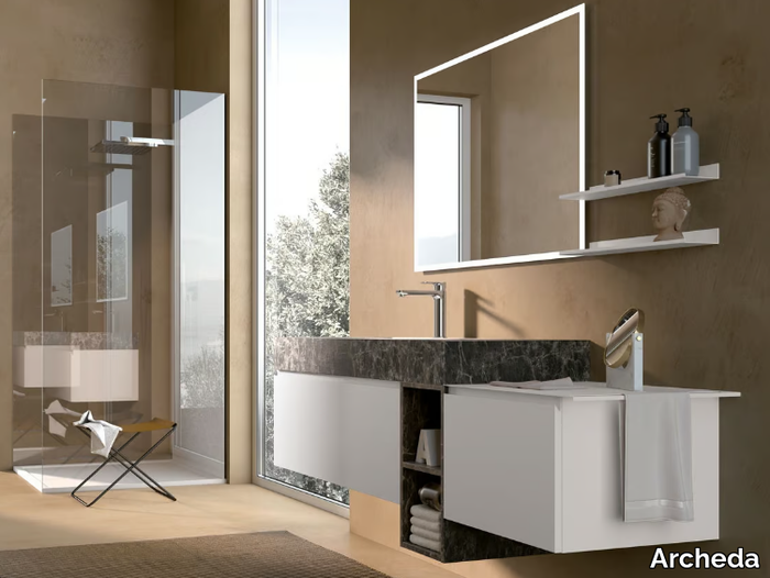 GOLA 12 - Vanity unit with mirror _ Archeda