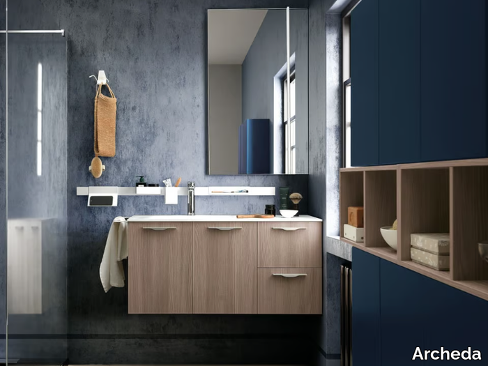 LIGHT 04 - Wall-mounted vanity unit _ Archeda