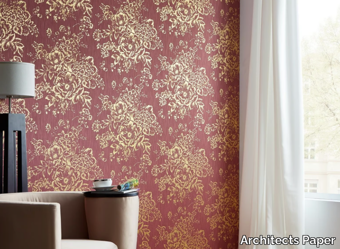 306571 - 306577 - Textile effect wallpaper with floral pattern _ Architects Paper