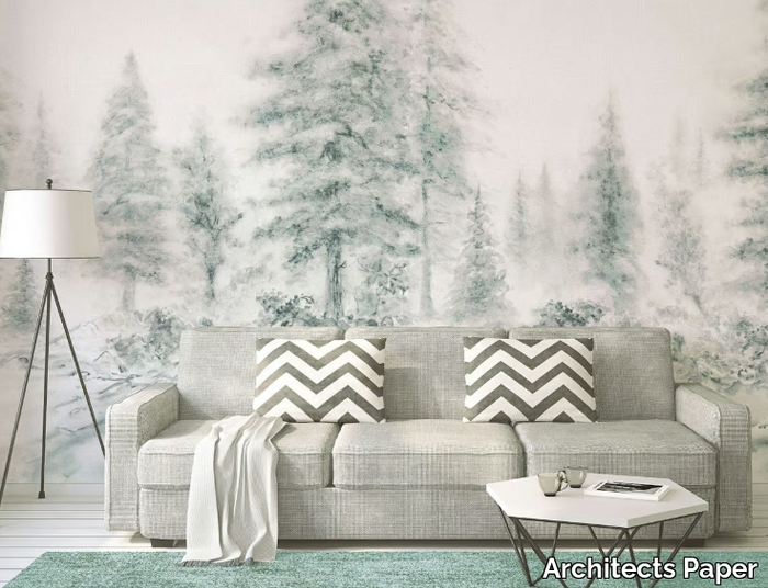 AQUAREL FOREST - Washable nonwoven wallpaper _ Architects Paper