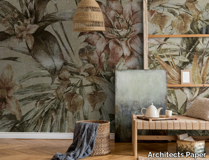 JUNGLE FLOWERS - Digital printing vinyl wallpaper _ Architects Paper