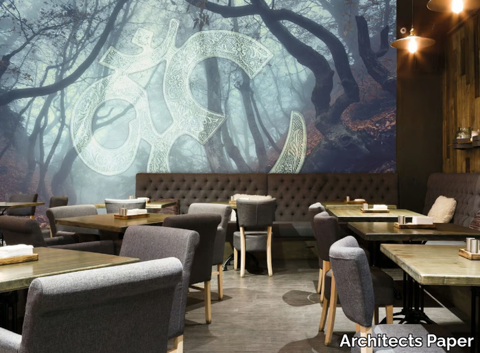 SYMBOL FOREST - Washable nonwoven wallpaper _ Architects Paper