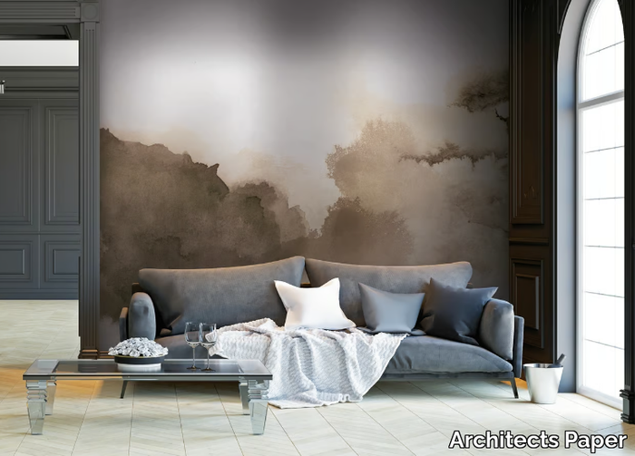 BEIGE COLOUR SPLASH - Digital printing vinyl wallpaper _ Architects Paper