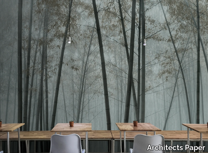 IN THE BAMBOO - Ecological washable landscape nonwoven wallpaper _ Architects Paper