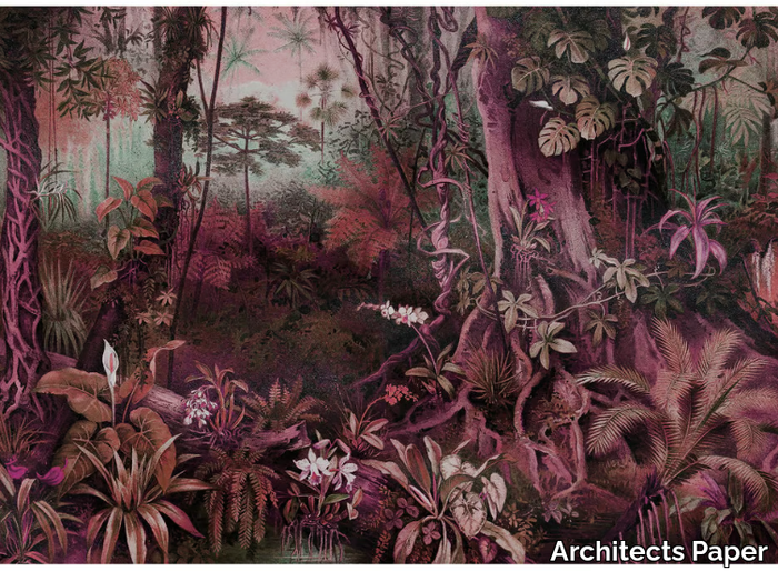 JUNGLE - Digital printing trompe l'oeil wallpaper _ Architects Paper