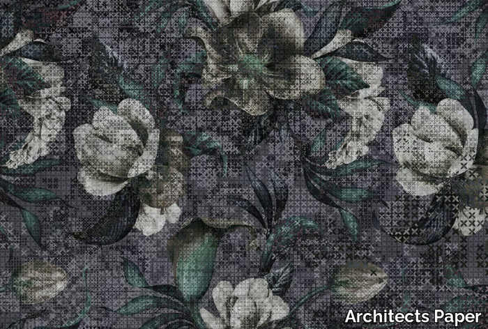 MYSTIQUE - Digital printing wallpaper with floral pattern _ Architects Paper