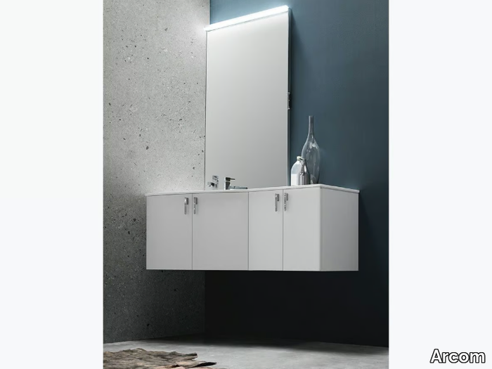 POLLOCK - COMPOSITION 31 - Lacquered single wall-mounted vanity unit _ Arcom