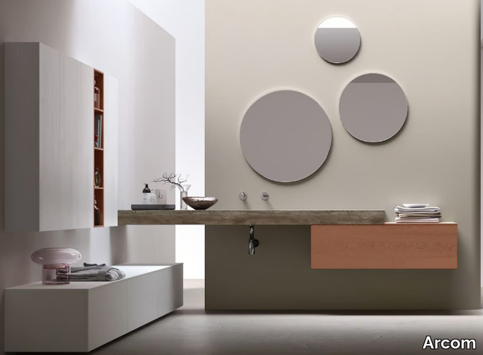 POLLOCK - COMPOSIZIONE 68 - Modular wooden bathroom system _ Arcom