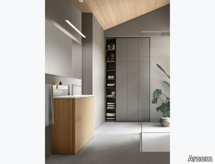 WIND - COMPOSITION 05 - Vanity unit with drawers _ Arcom