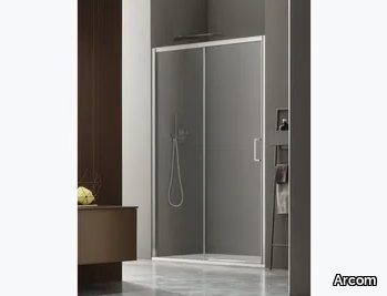 S6 - Niche rectangular shower cabin with sliding door _ Arcom