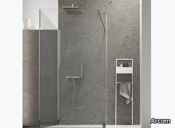 S6 - Rectangular corner Walk in shower _ Arcom