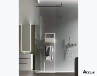 S6 - Corner rectangular Walk in shower _ Arcom