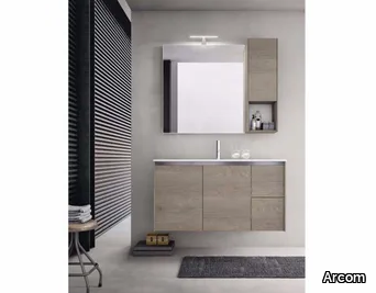 E.GÒ - COMPOSITION 32 - Wooden bathroom cabinet / vanity unit _ Arcom