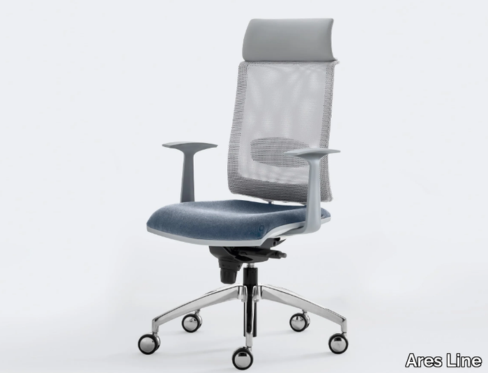 ZERO7 NET - Swivel high-back mesh office chair _ Ares Line