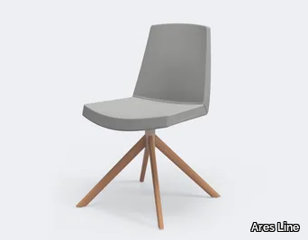 JOLLY - Upholstered trestle-based chair _ Ares Line