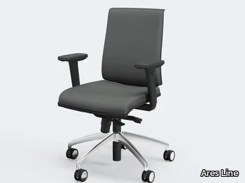 ZERO7 - Swivel office chair with armrests _ Ares Line