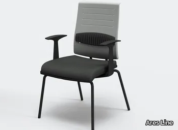 ZERO7 POLYPROPYLENE - Plastic chair with armrests _ Ares Line