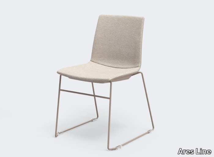 AIRA - Sled base upholstered chair _ Ares Line