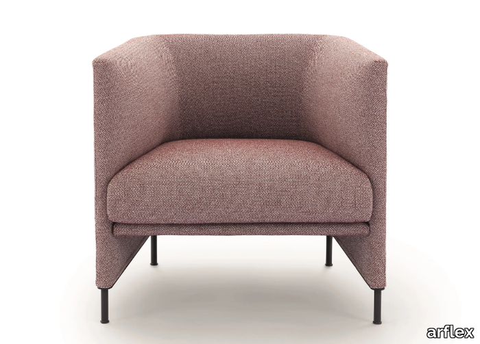 ALGON - Fabric armchair with low backrest _ arflex